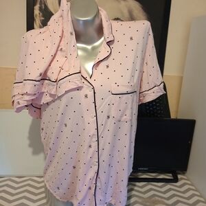 Victoria's Secret Pink Polka Dot Pajama Set